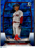 Masataka Yoshida 2023 Bowman Chrome RC Blue Sapphire Refractor Boston Red Sox