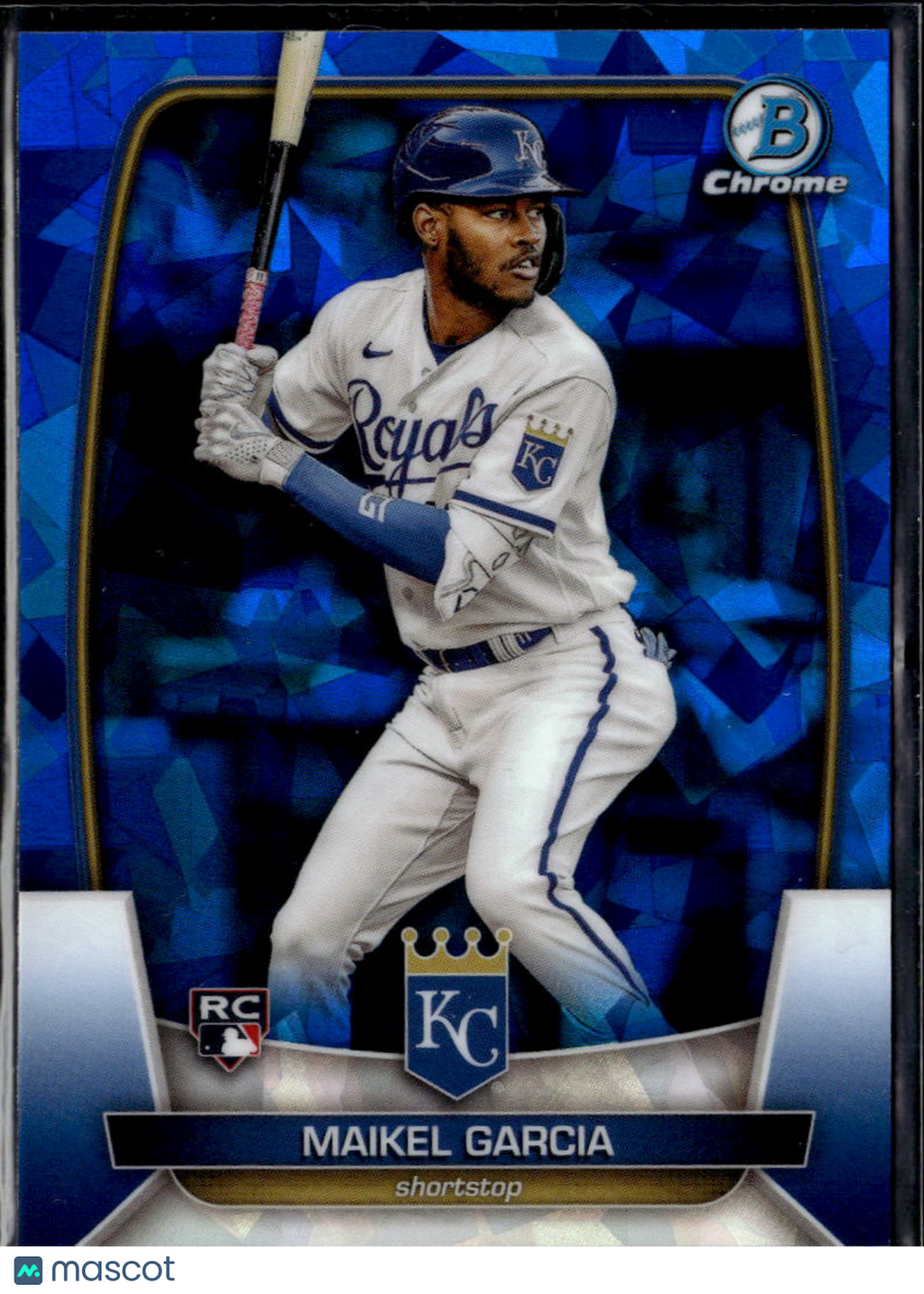 Maikel Garcia 2023 Bowman Chrome Sapphire Edition RC Blue Kansas City Royals