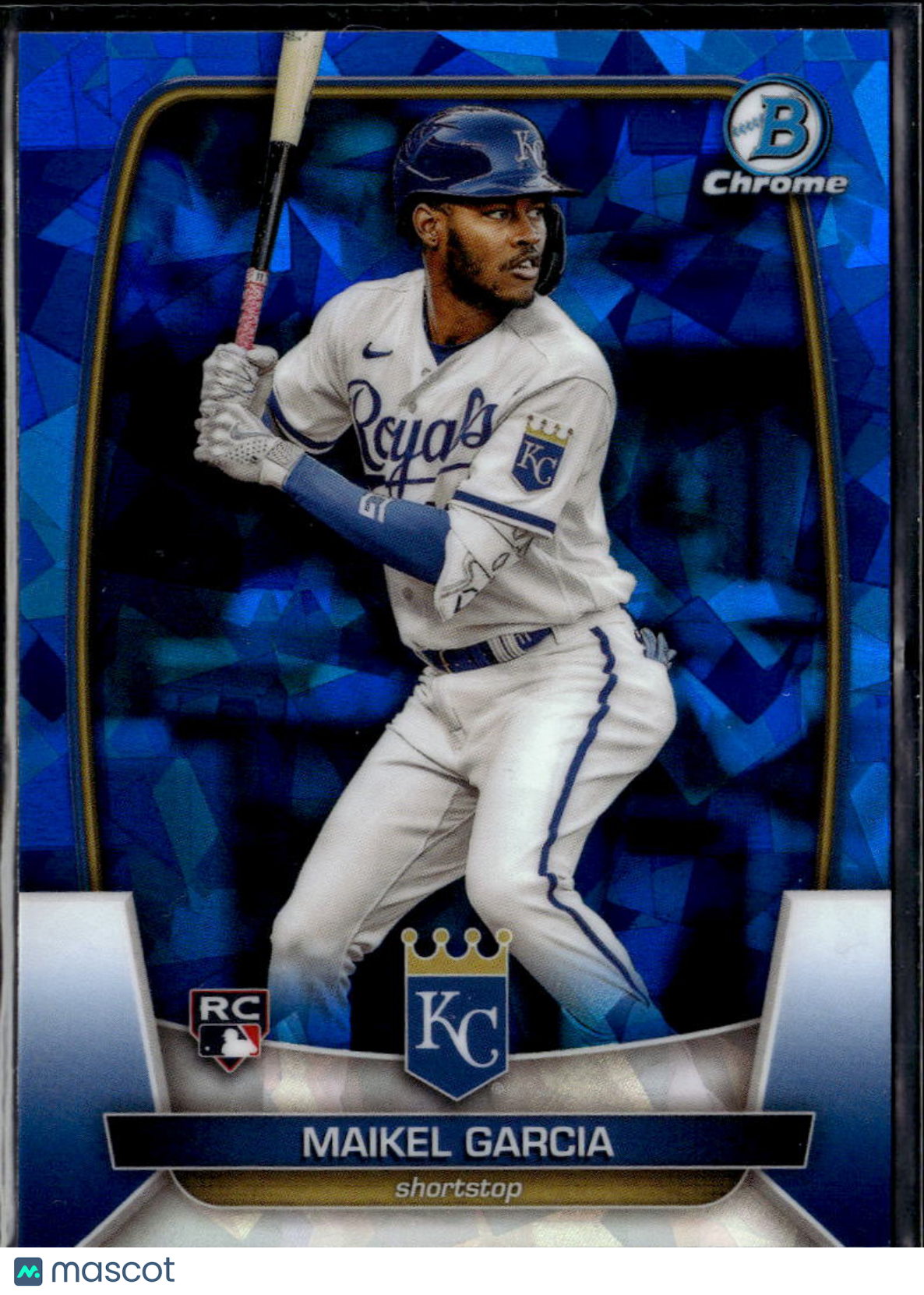 Maikel Garcia 2023 Bowman Chrome Sapphire Edition RC Blue Kansas City Royals