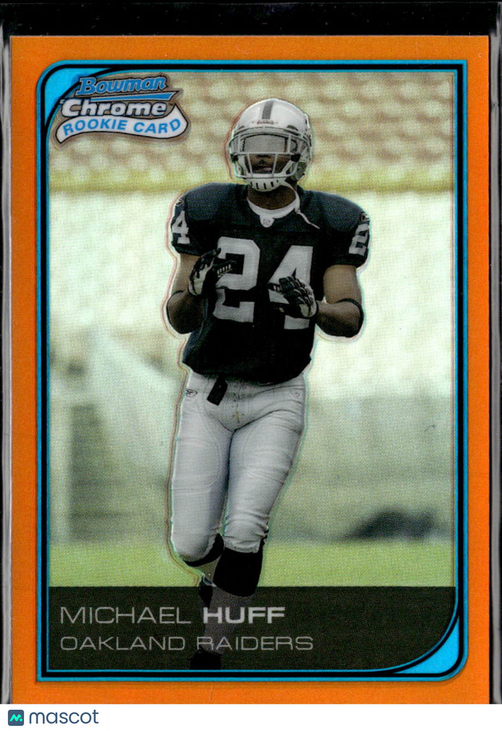 Michael Huff 2006 Bowman Chrome Orange Refractor RC 10/25 Longhorns Raiders