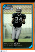 Michael Huff 2006 Bowman Chrome Orange Refractor RC 10/25 Longhorns Raiders