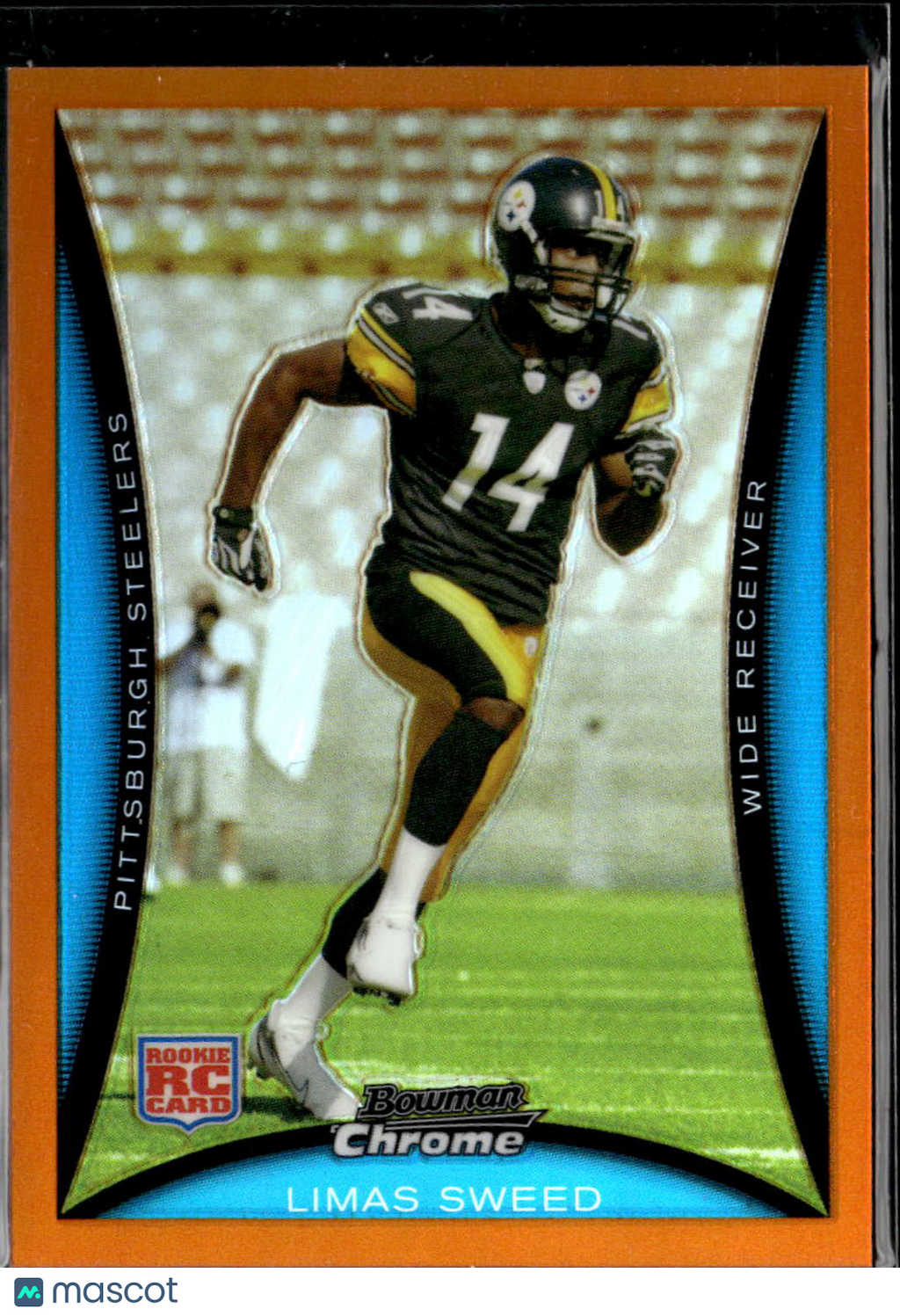 Limas Sweed 2008 Bowman Chrome Orange Refractor RC 20/25 Longhorns Steelers