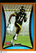 Limas Sweed 2008 Bowman Chrome Orange Refractor RC 20/25 Longhorns Steelers