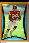 Jamaal Charles 2008 Bowman Chrome Orange Refractor RC 7/25 Kansas City Chiefs