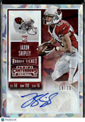 Jaxon Shipley 2015 Contenders Autograph Cracked Ice 18/23 Longhorns Cardinals