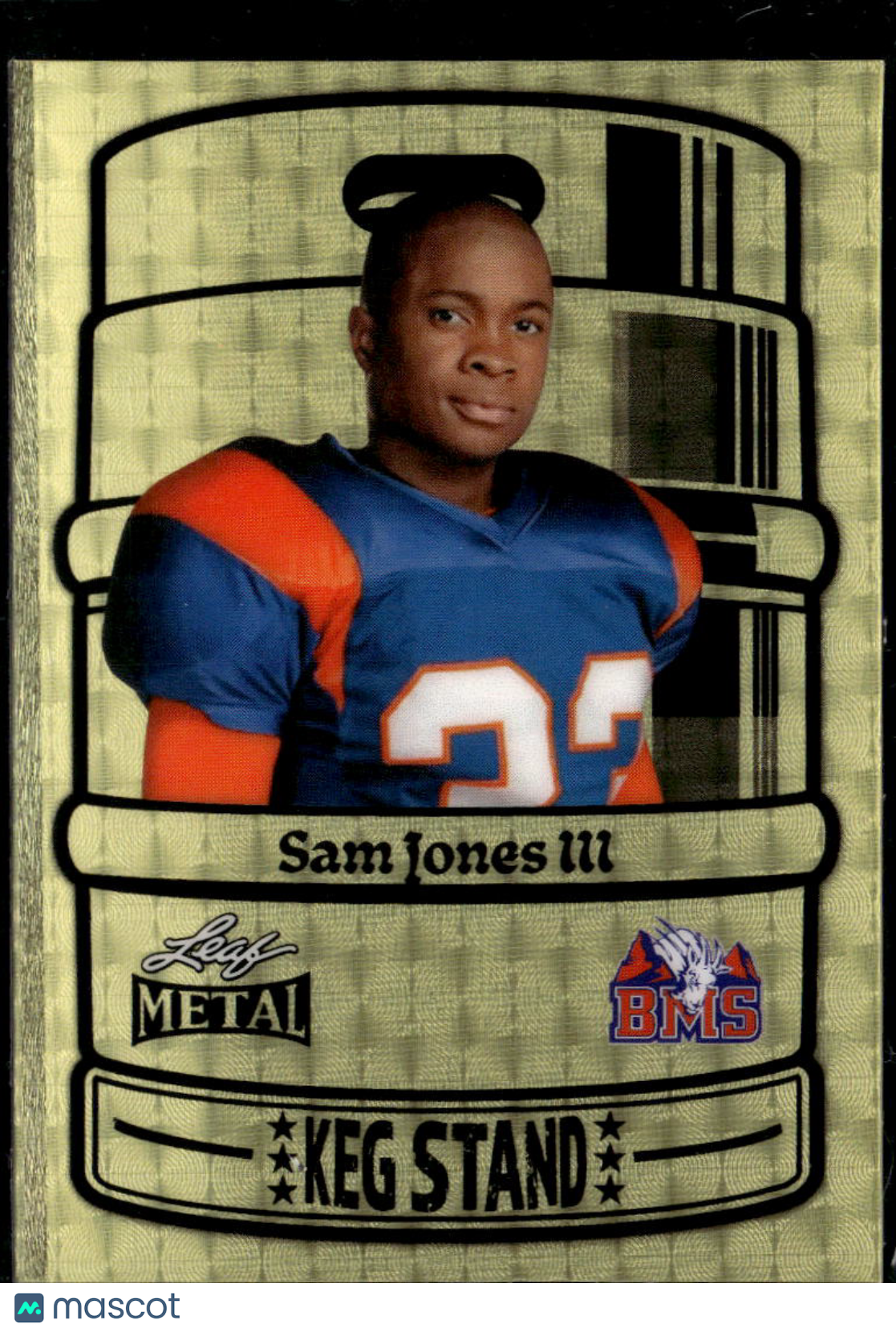 Sam Jones III Leaf Metal Blue Mountain State GOLD Vinyl 1/1 Proof