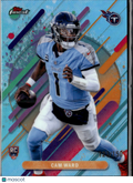 Cam Ward 2025 Topps Finest RARE Light Blue Refractor RC 123/150 Tennessee Titans