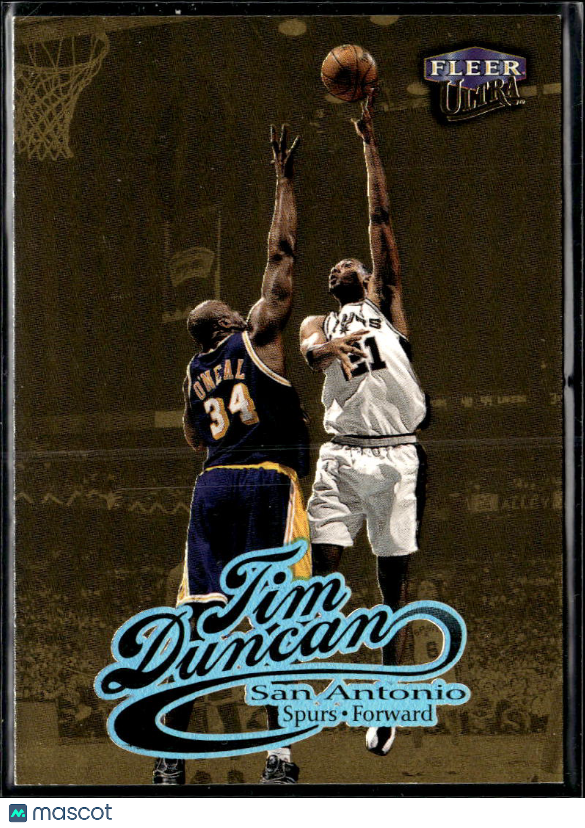 Tim Duncan 1998-99 Fleer Ultra Gold Medallion With Shaq O'Neal San Antonio Spurs