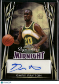 Gary Payton 2025 Leaf Midnight Auto Autograph Gold Vinyl 1/1 Seattle SuperSonics