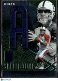 Peyton Manning 2021 Donruss Elite Spellbound Green "A" Indianapolis Colts