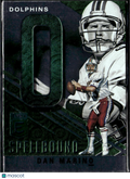 Dan Marino 2021 Donruss Elite Spellbound Green "O" Miami Dolphins