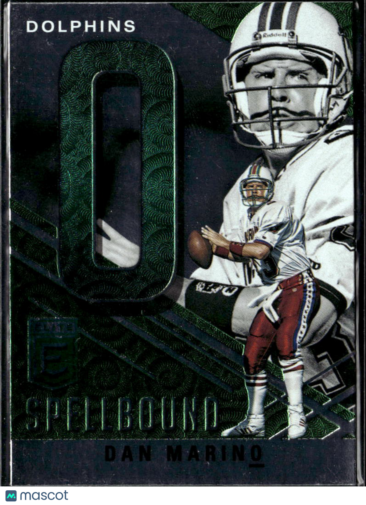 Dan Marino 2021 Donruss Elite Spellbound Green "O" Miami Dolphins