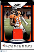 Chris Harris Jr. 2018 Score Defenders Game Worn Jersey Patch Denver Broncos