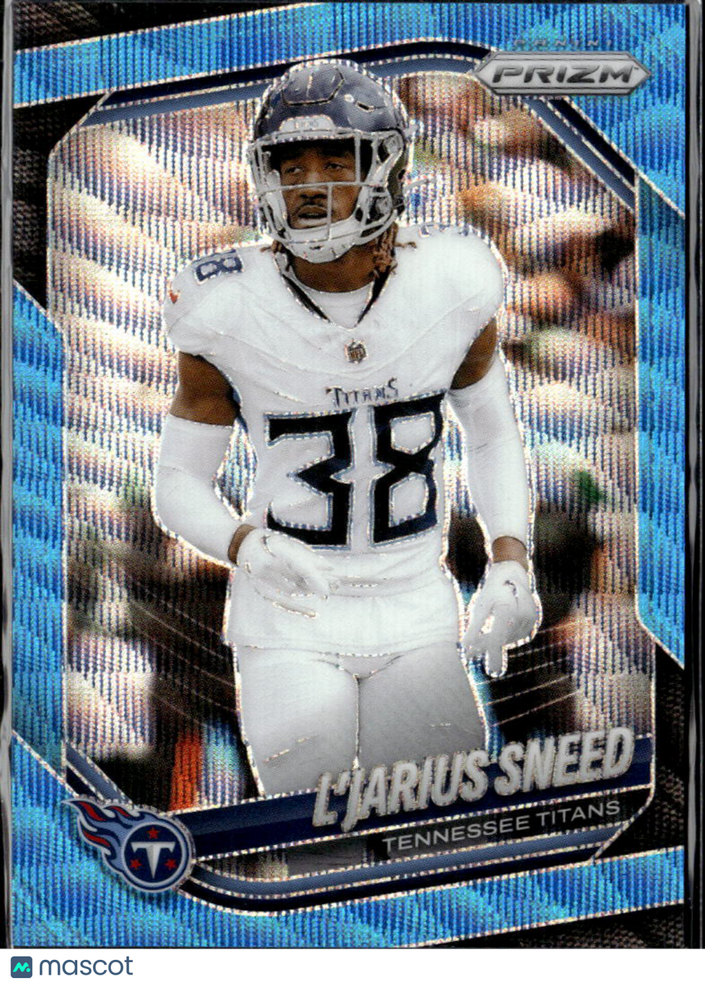 L'Jarius Sneed 2025 Prizm Blue Wave 149/230 Tennessee Titans