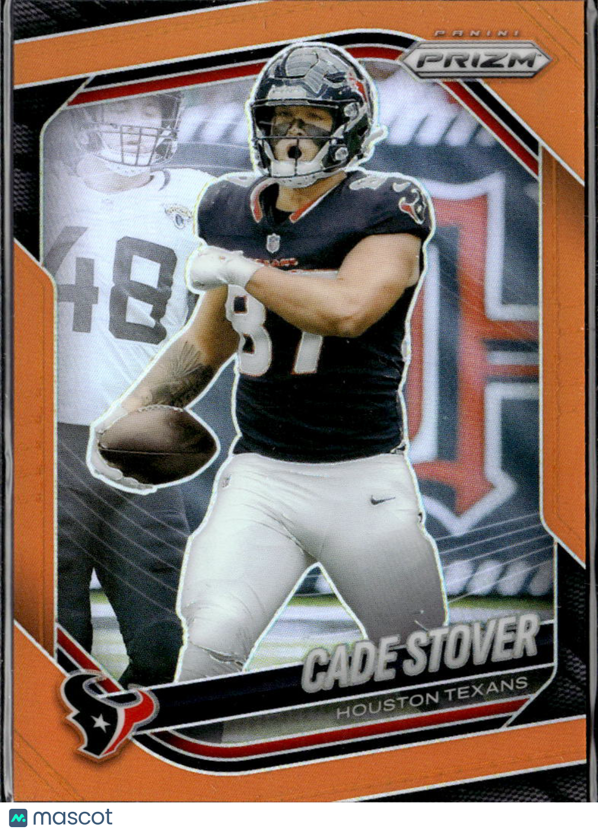 Cade Stover 2025 Panini Prizm Orange 158/249 Houston Texans