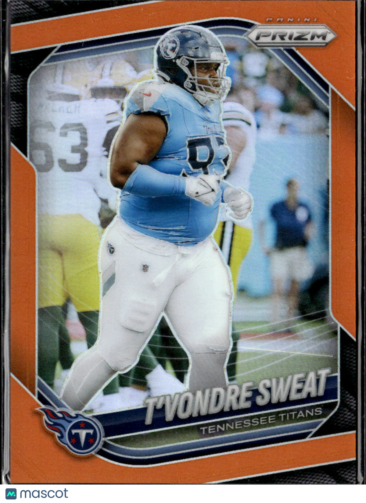 T'Vondre Sweat 2025 Panini Prizm Orange 50/249 Tennessee Titans