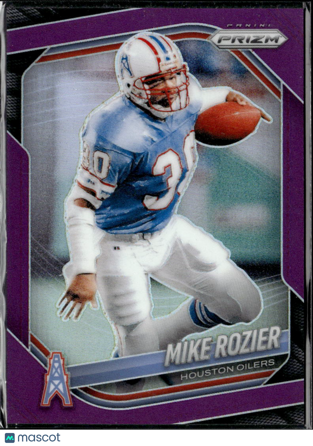 Mike Rozier 2025 Panini Prizm Purple 76/125 Houston Oilers