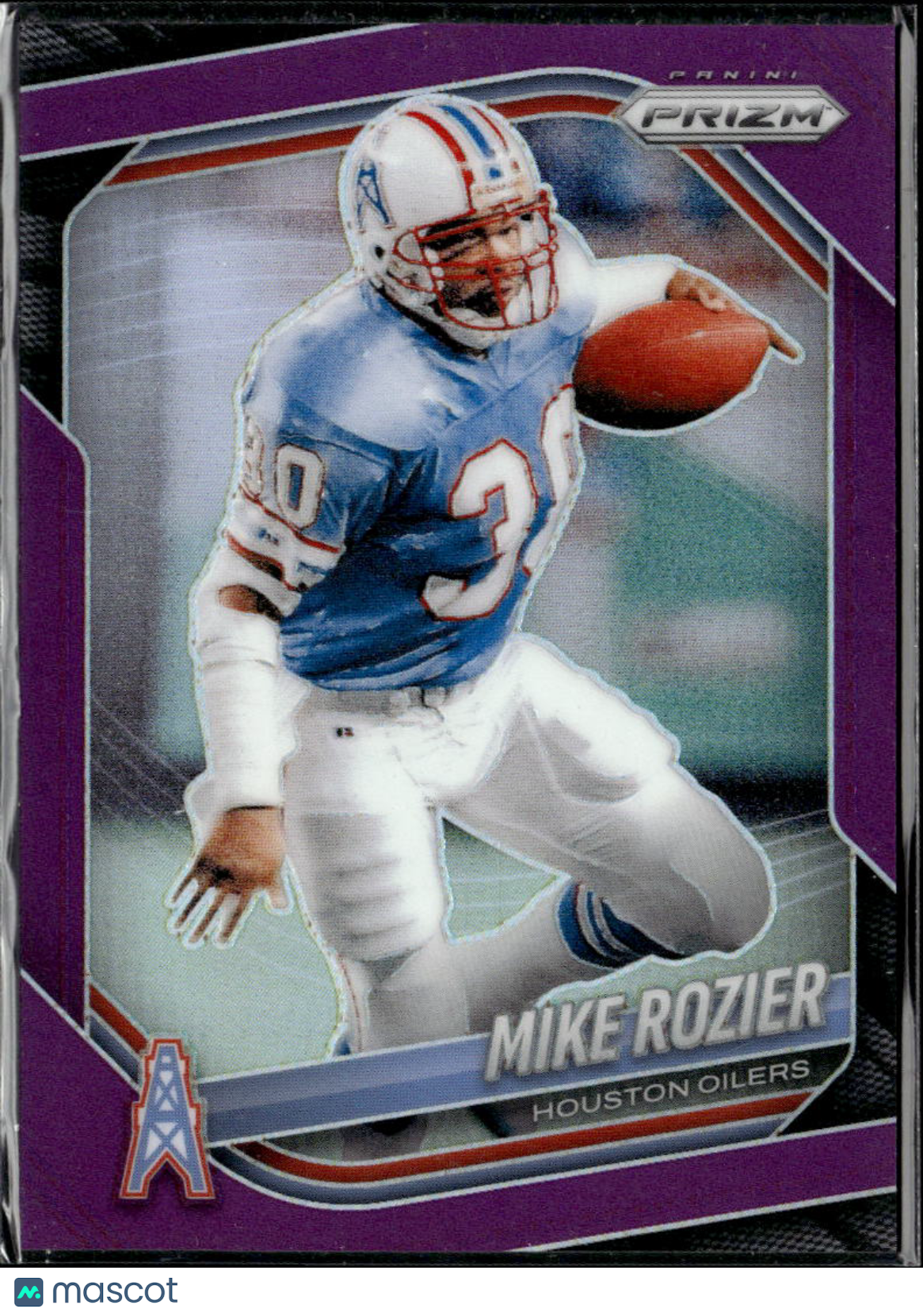 Mike Rozier 2025 Panini Prizm Purple 76/125 Houston Oilers