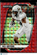 Will Sheppard 2025 Prizm Draft Picks RC Red 29/125 Colorado Buffaloes