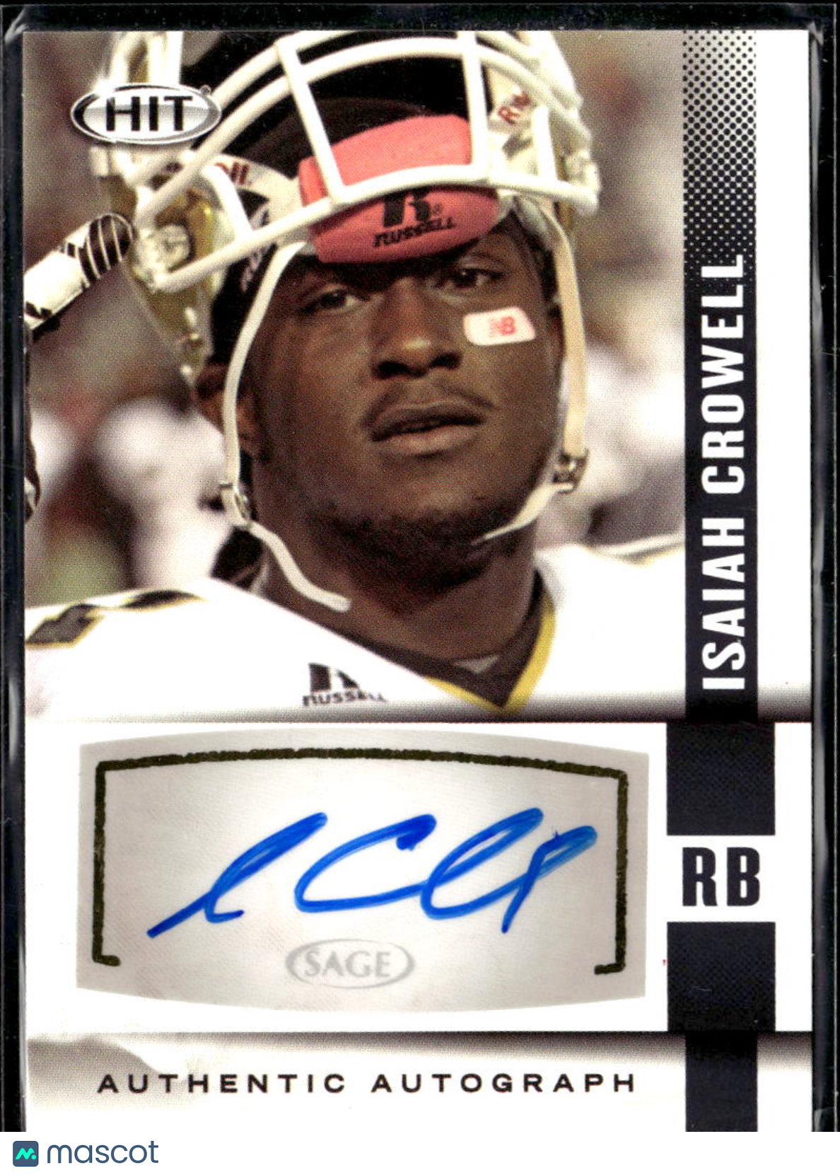 Isaiah Crowell 2014 SAGE HIT Auto Autograph RC Browns Alabama State Hornets
