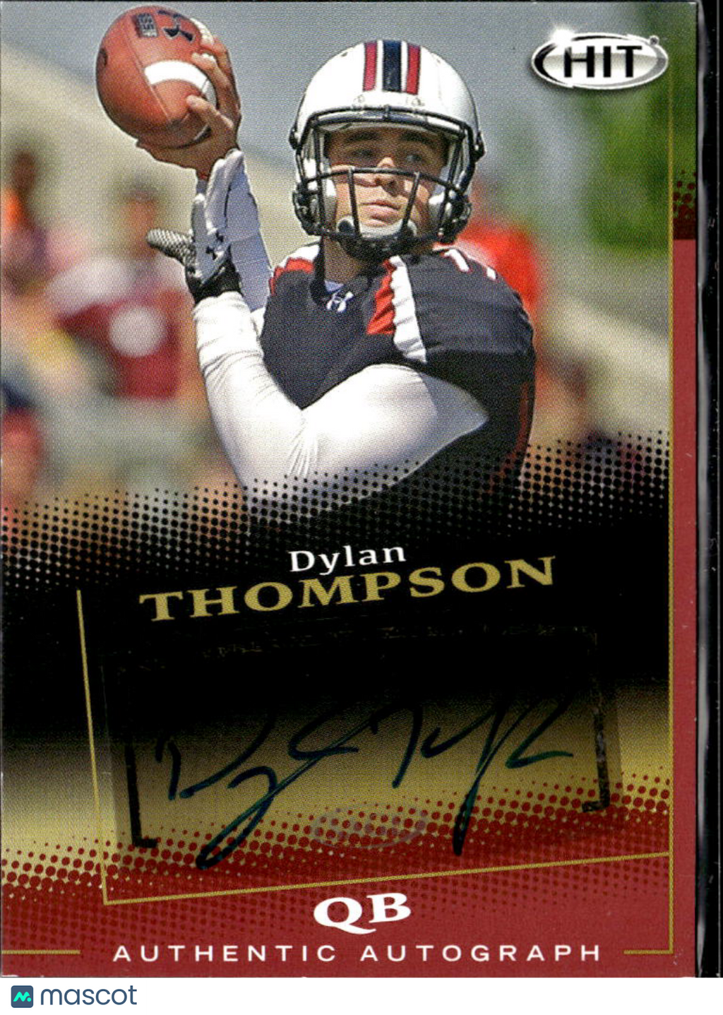 Dylan Thompson 2015 SAGE HIT Auto Autograph RC South Carolina Gamecocks