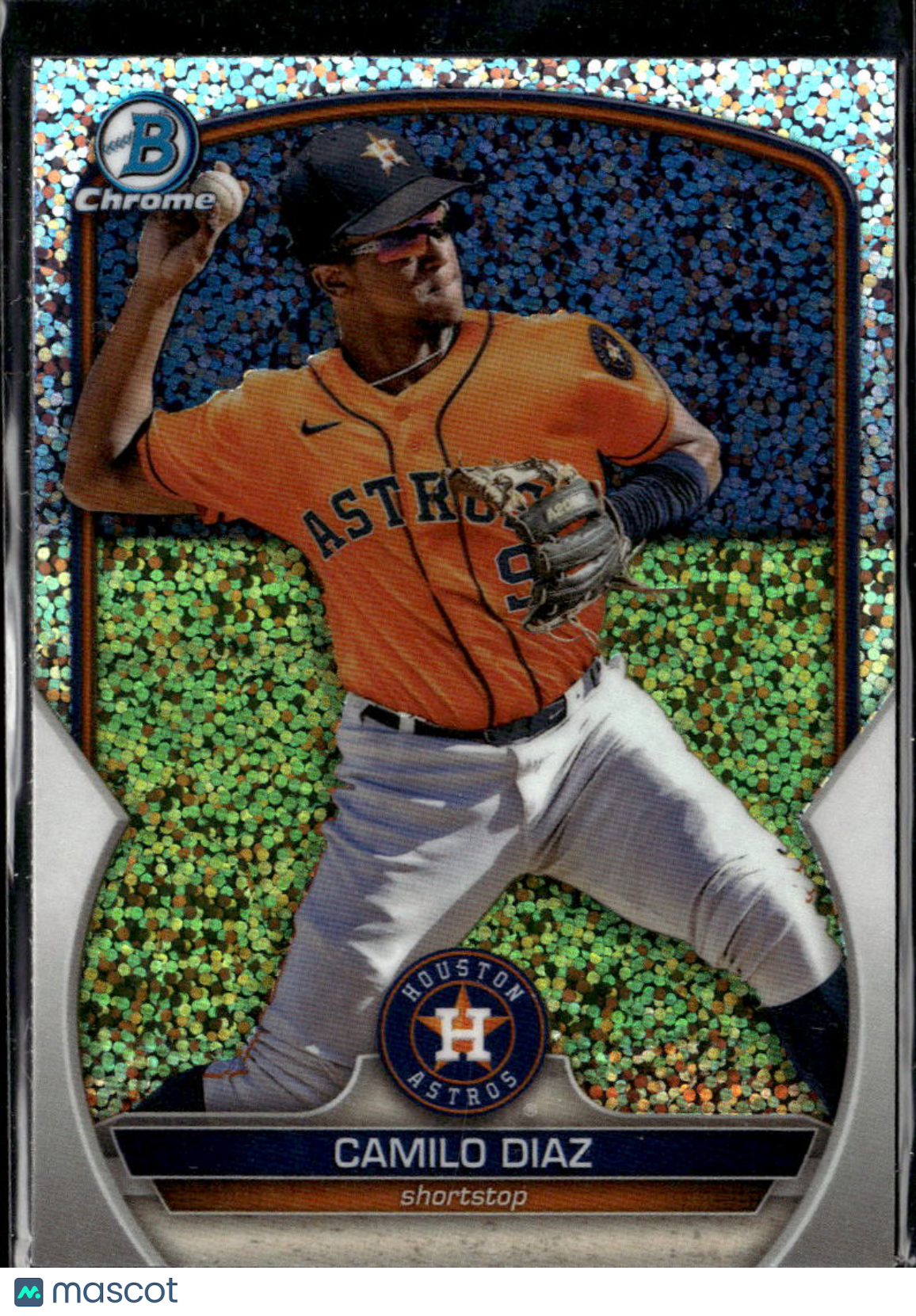 Camilo Diaz 2023 Bowman Chrome Speckle Refractor Houston Astros