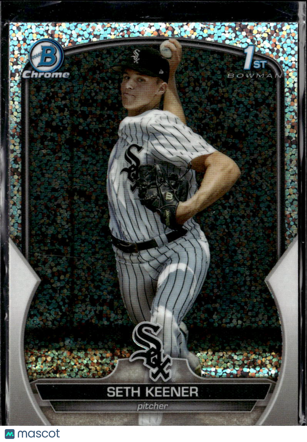 Seth Keener 2023 Bowman Chrome 1st Speckle Refractor Chicago White Sox