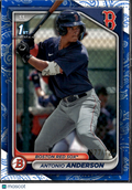Antonio Anderson 2024 Bowman 1st Blue Paisley 77/125 Boston Red Sox