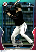 Jake DeLeo 2023 Bowman Draft 1st Teal & Pink /199 Miami Marlins