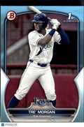 Tre' Morgan 2023 Bowman Draft1st Sky Blue Border /499 Tampa Bay Rays
