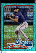 Marcus Semien 2024 Topps Chrome '89 Aqua Silver Pack Refractor /199 Rangers