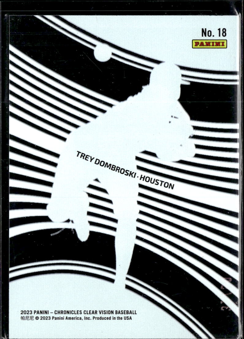 Trey Dombroski 2023 Panini Chronicles Clear Vision 31/50 Houston Astros