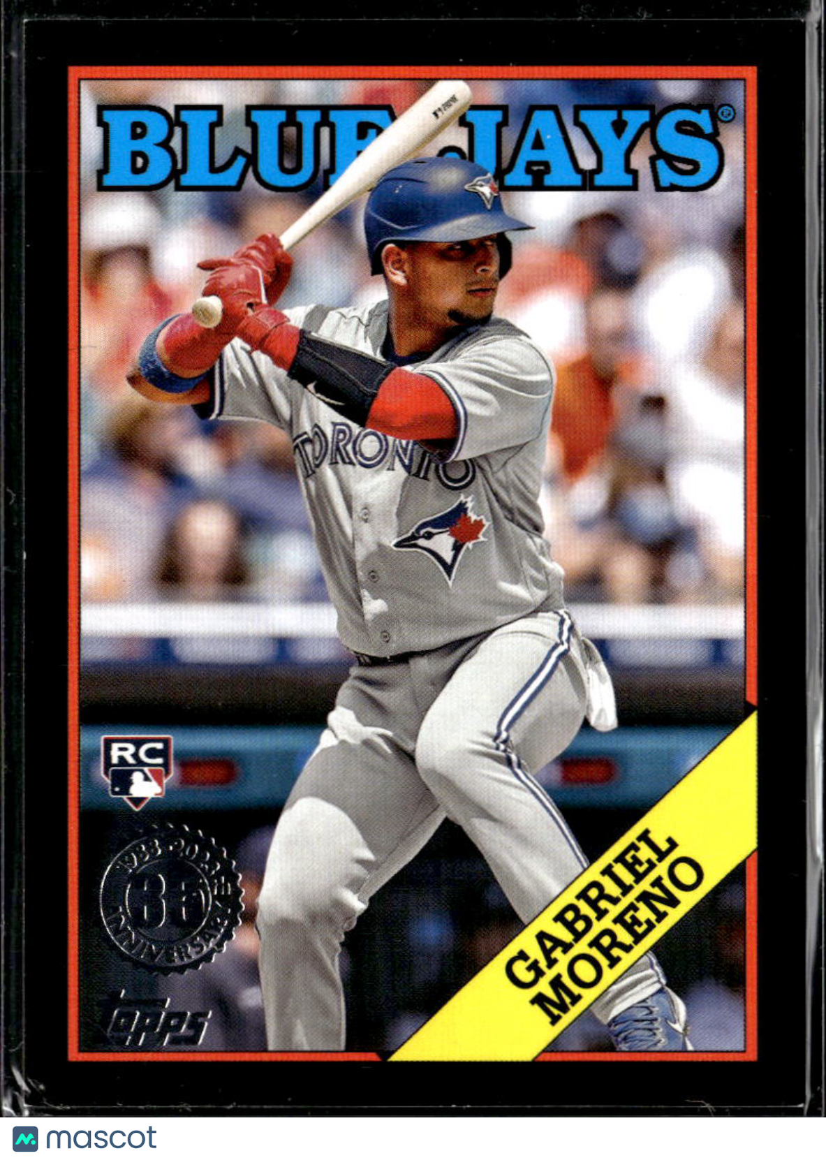 Gabriel Moreno 2023 Topps '88 Rookie RC Black /299 Toronto Blue Jays