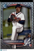 Jhancarlos Lara 2025 Bowman Chrome 1st Steel Metal Refractor 57/100 Braves