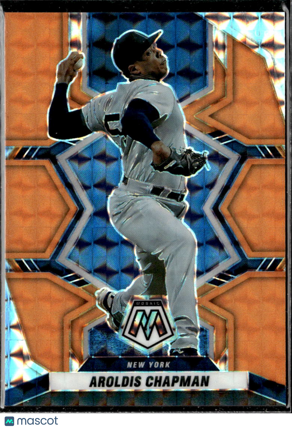 Aroldis Chapman 2022 Mosaic Orange Fluorescent 23/25 New York Yankees