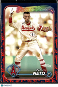 Zach Neto 2024 Topps Team Logo Border SSP SHORTPRINT Los Angeles Angels