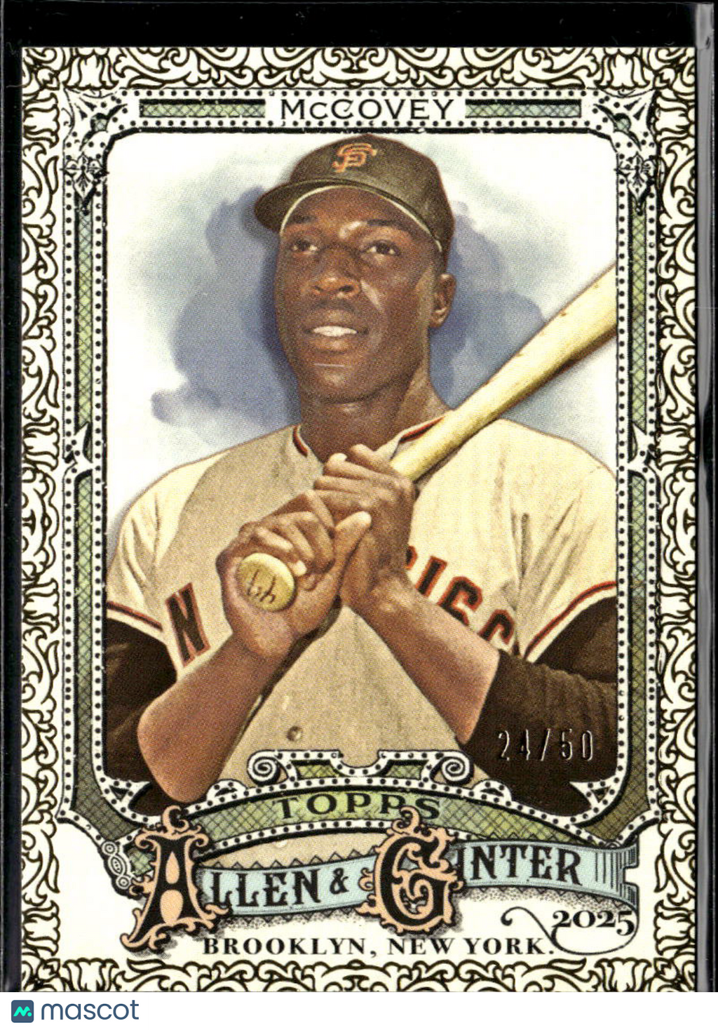 Willie McCovey 2025 Topps Allen & Ginter GOLD 24/50 San Francisco Giants