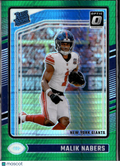 Malik Nabers 2024 Optic Rated Rookie RC Green Prizm New York Giants