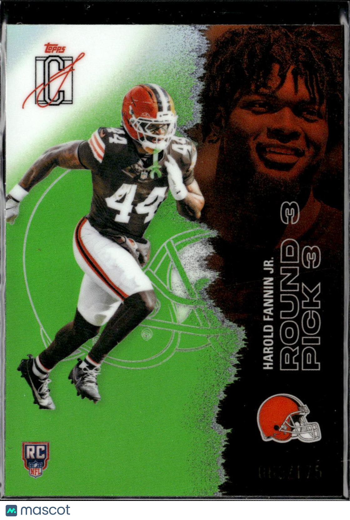 Harold Fannin Jr. 2025 Topps Signature Class RC Green /175 Cleveland Browns