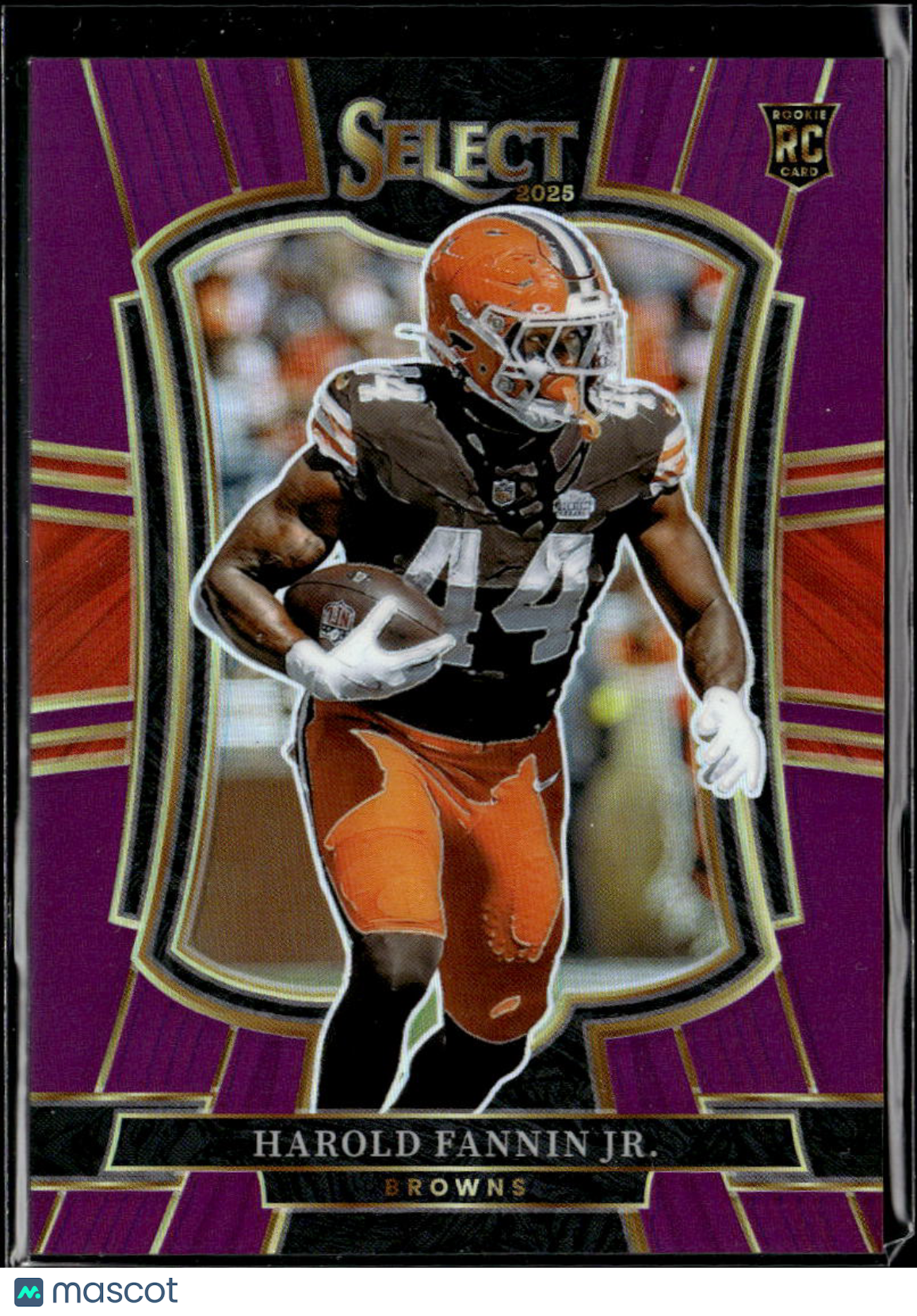 Harold Fannin Jr. 2025 Select RC Rookie Purple 39/75 Cleveland Browns