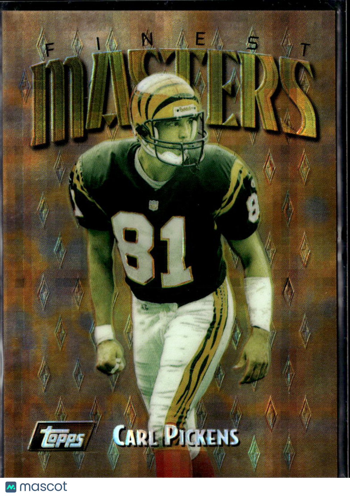 Carl Pickens 1997 Topps Finest Masters Rare Atomic Refractor Cincinnati Bengals