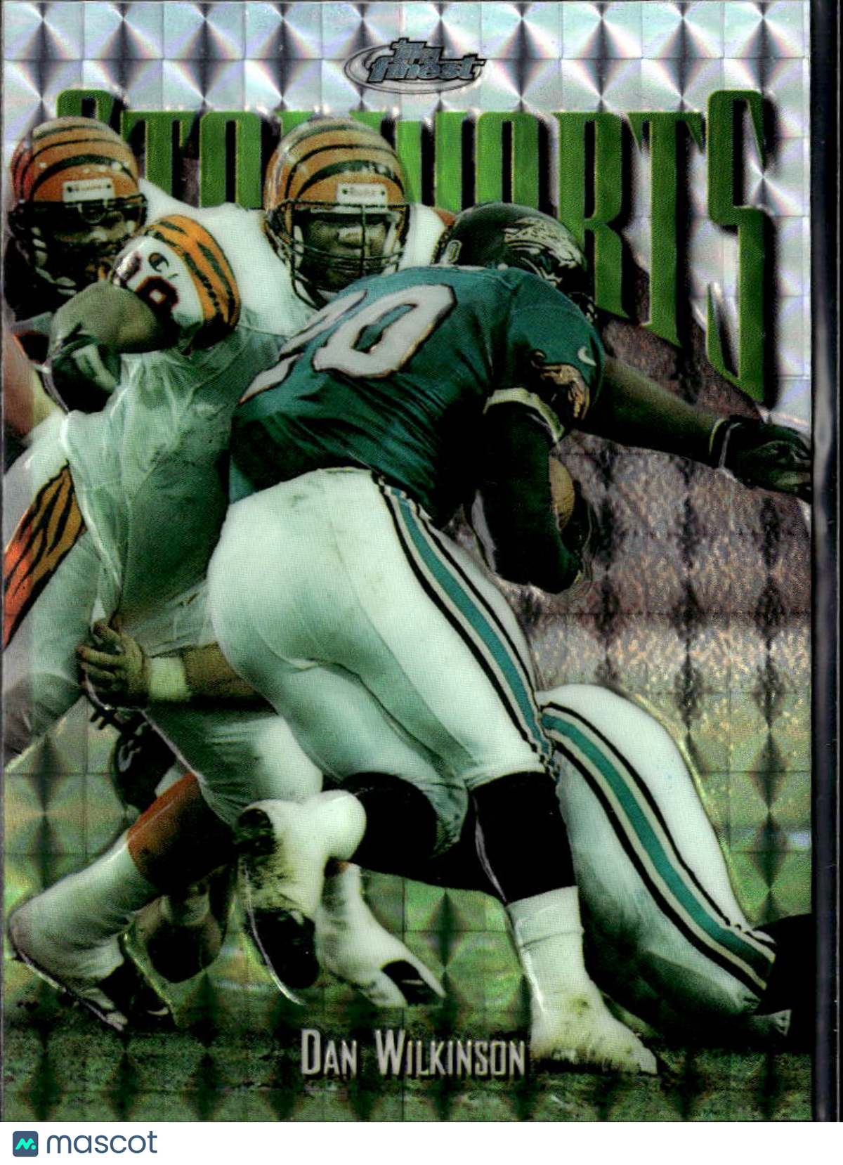 Dan Wilkinson 1997 Topps Finest Stalwarts Embossed Refractor Cincinnati Bengals