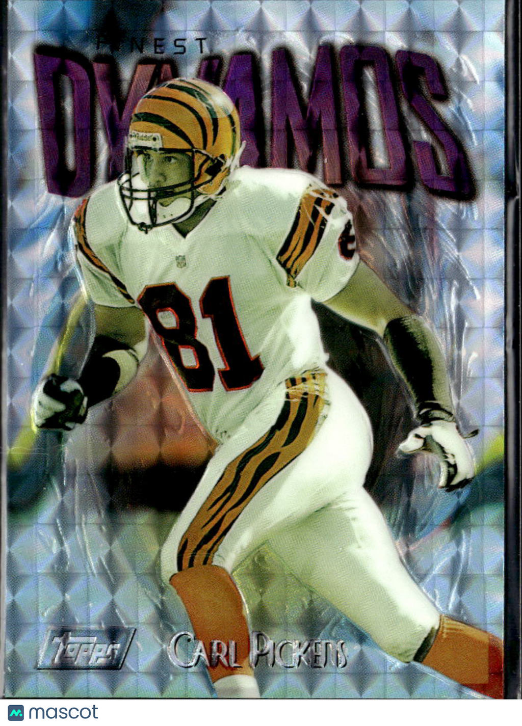 Carl Pickens 1997 Topps Finest Dynamos Embossed Refractor Cincinnati Bengals