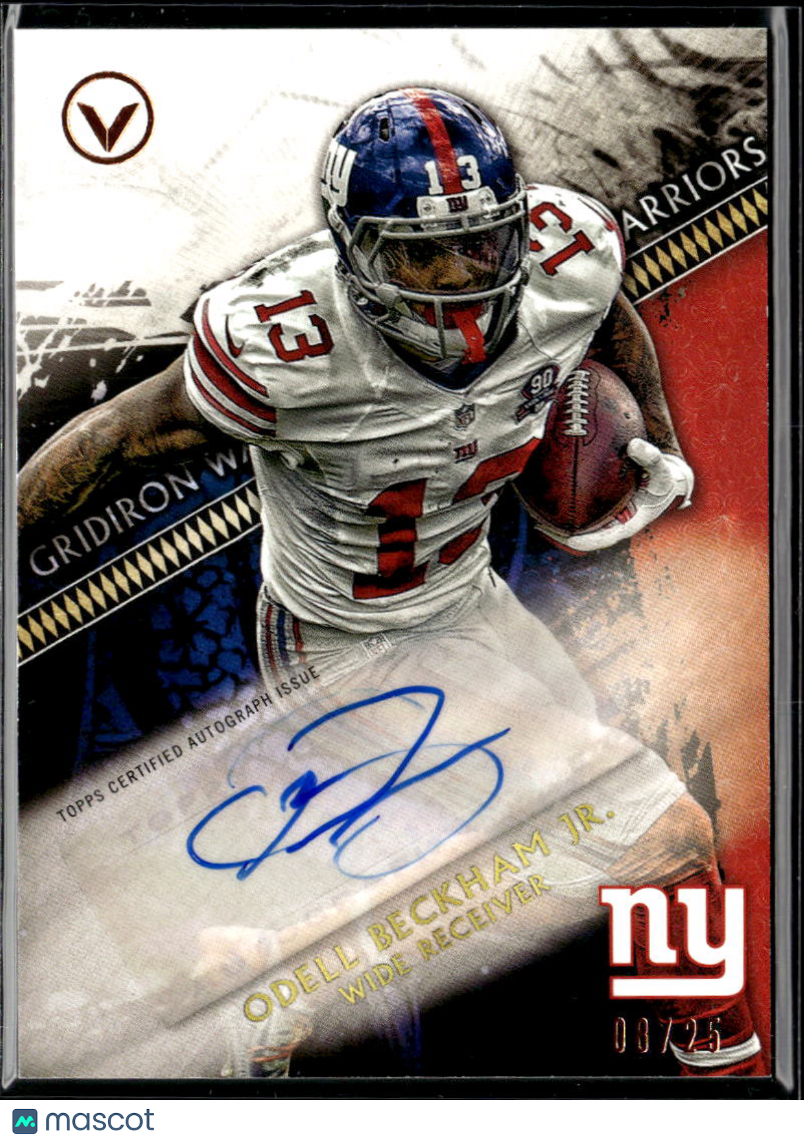 Odell Beckham Jr. 2015 Topps Valor Auto Autograph 8/25 New York Giants