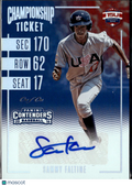Sammy Trey Faltine 2016 Contenders USA Auto Autograph RC 1/1 Texas Longhorns
