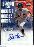 Sammy Trey Faltine 2016 Contenders Autograph Cracked Ice /24 Texas Longhorns