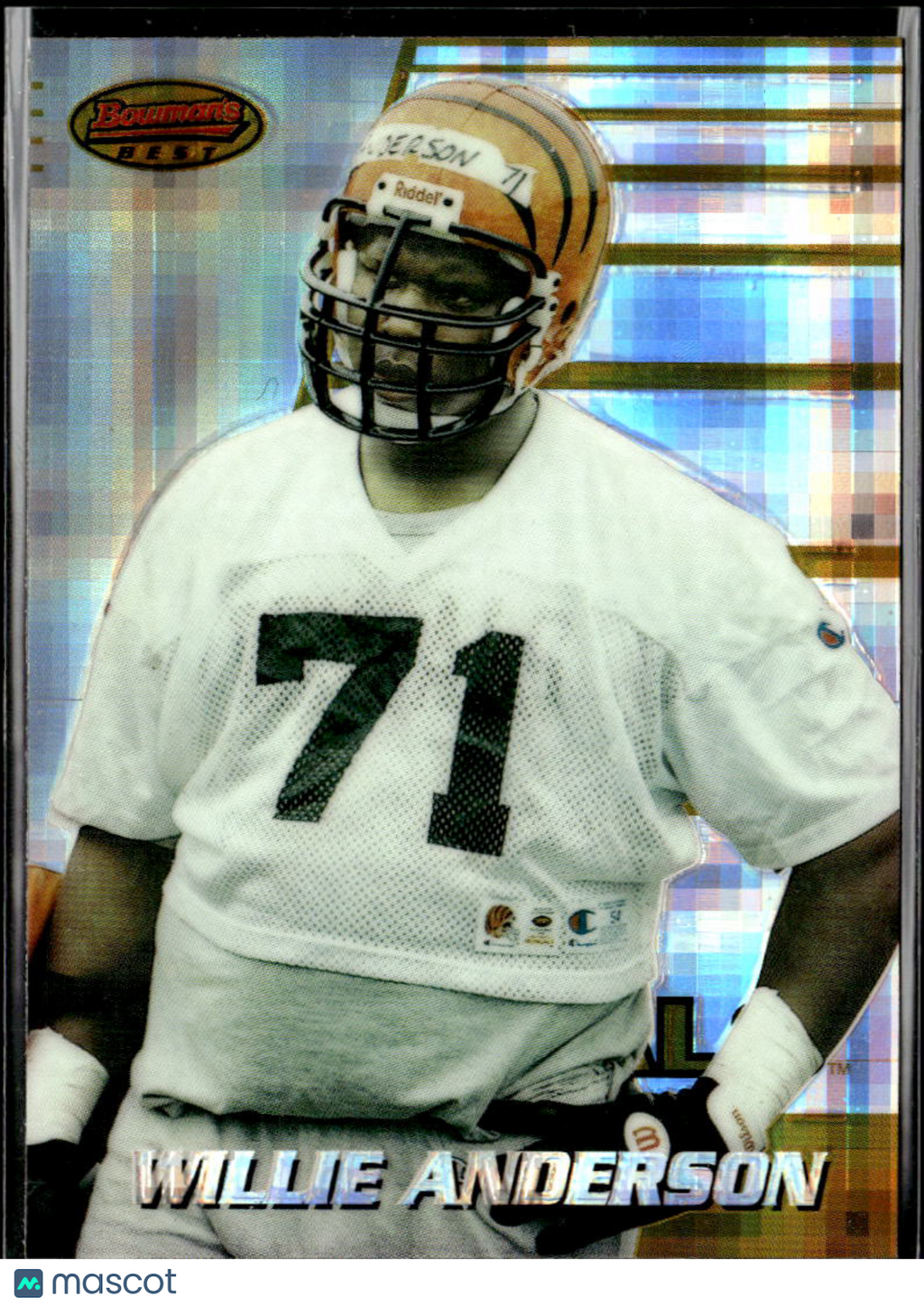 Willie Anderson 1996 Bowman's Best Atomic Refractor RC SSP Cincinnati Bengals