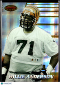 Willie Anderson 1996 Bowman's Best Atomic Refractor RC SSP Cincinnati Bengals