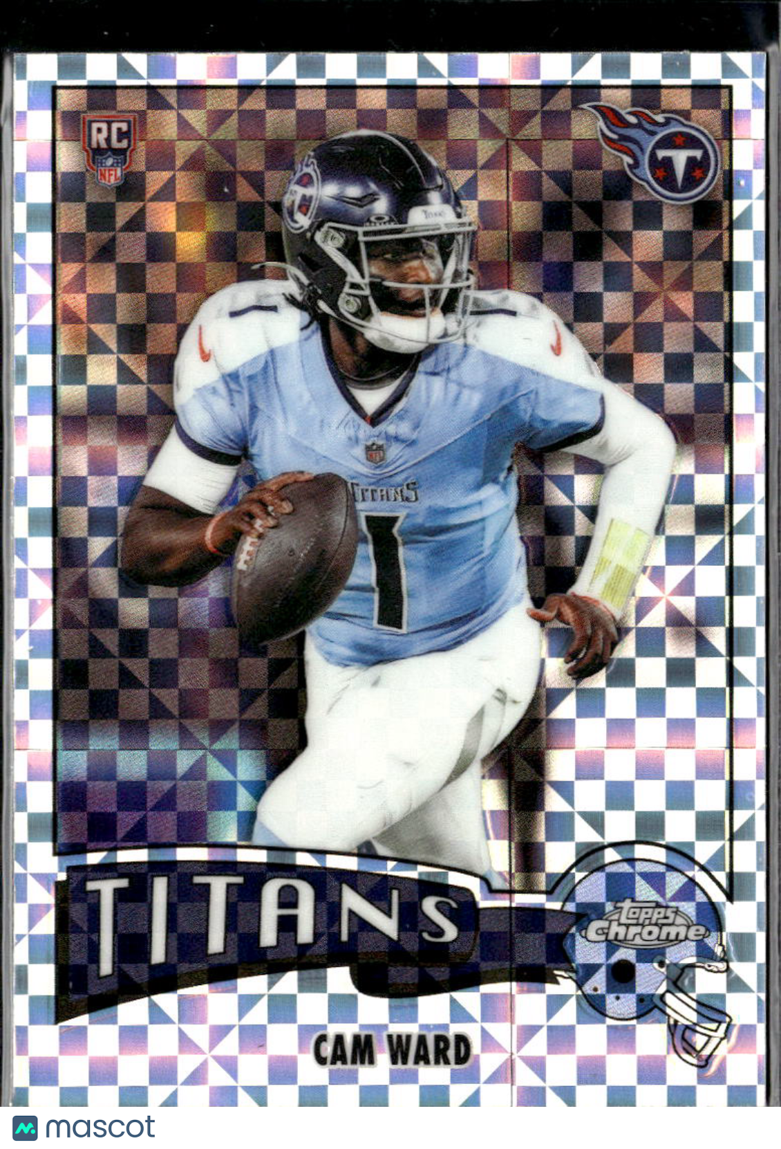 Cam Ward 2025 Topps Chrome '75 RC Rookie X-Fractor Tennessee Titans
