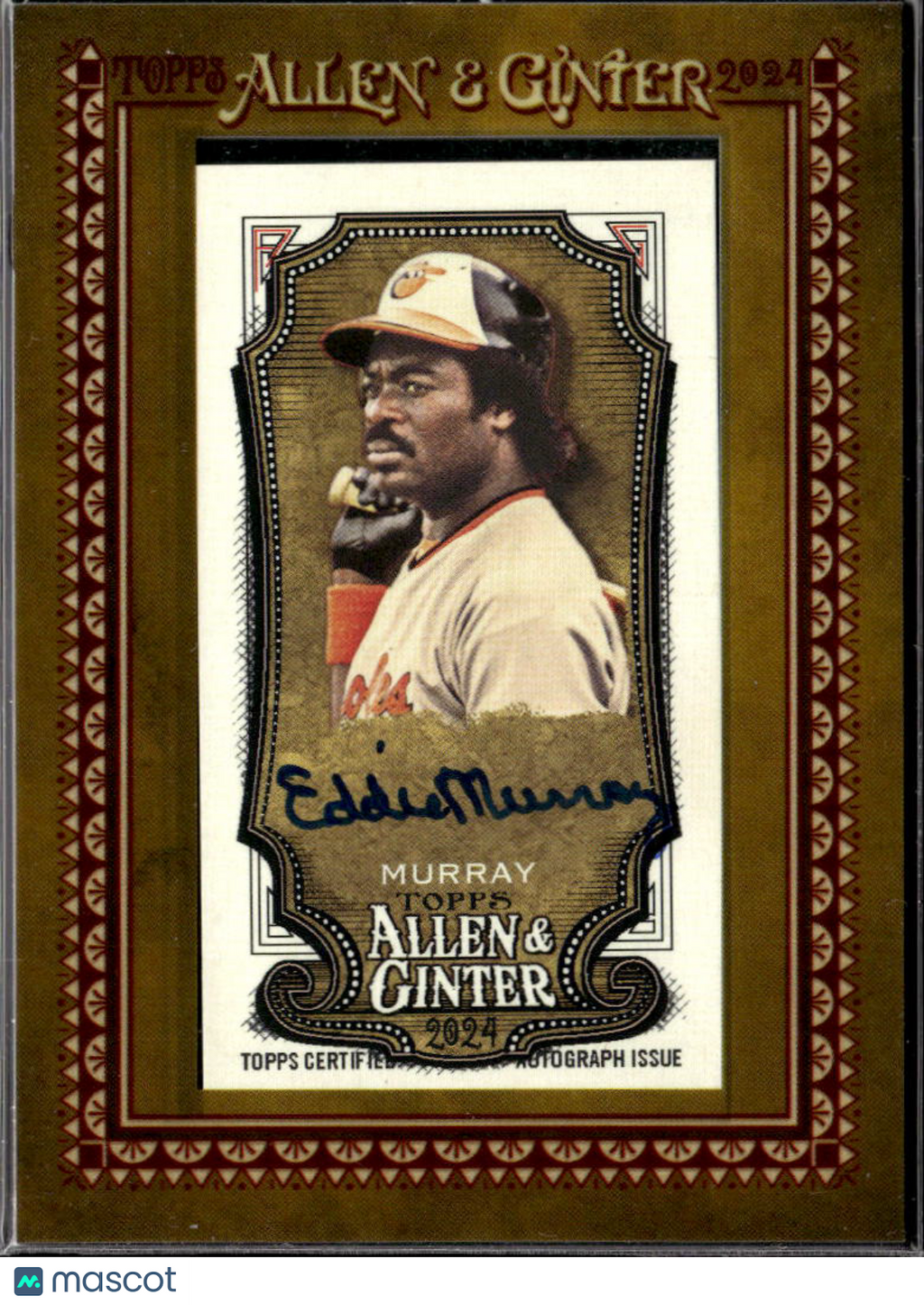 Eddie Murray 2024 Topps Allen & Ginter Auto Autograph Baltimore Orioles